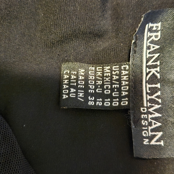 Frank Lyman vintage beauty frill neck button up shirt size 10 - Picture 2 of 8